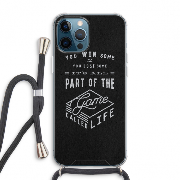 Life: iPhone 12 Pro Max Transparant Hoesje met koord