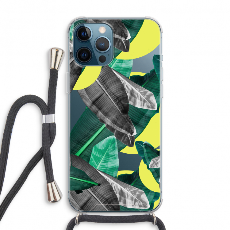 Fantasie jungle: iPhone 12 Pro Max Transparant Hoesje met koord