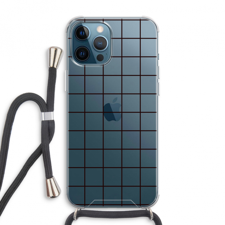 Rooster: iPhone 12 Pro Max Transparant Hoesje met koord