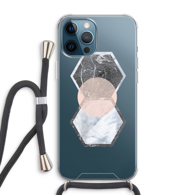 Creatieve toets: iPhone 12 Pro Max Transparant Hoesje met koord