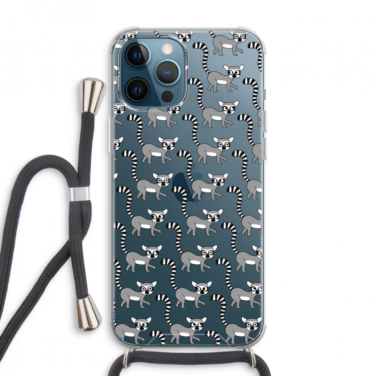 Makis: iPhone 12 Pro Max Transparant Hoesje met koord