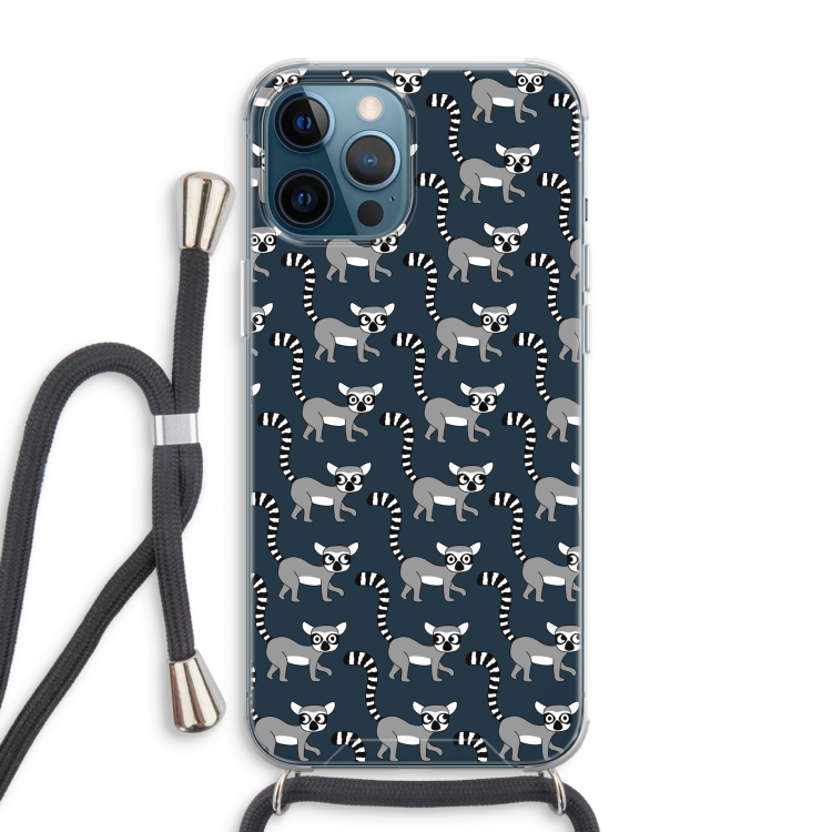 Makis: iPhone 12 Pro Max Transparant Hoesje met koord