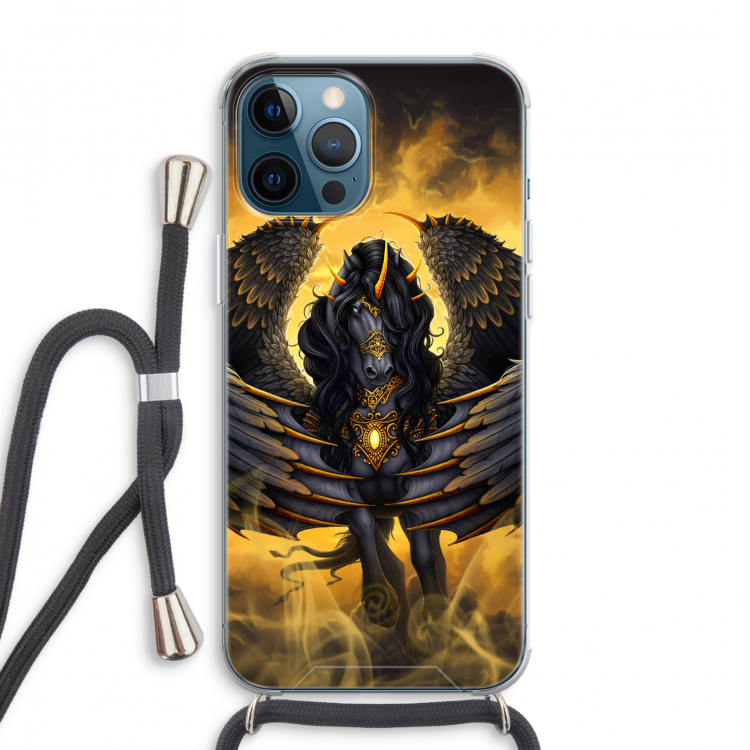 Pegasus: iPhone 12 Pro Max Transparant Hoesje met koord