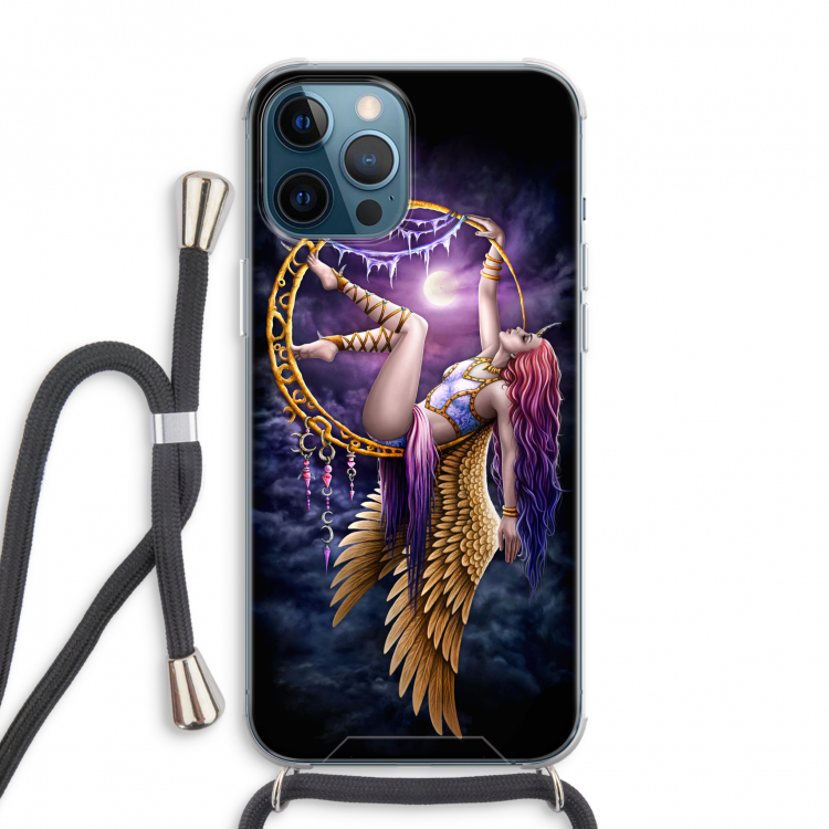 Aerial Angel: iPhone 12 Pro Max Transparant Hoesje met koord