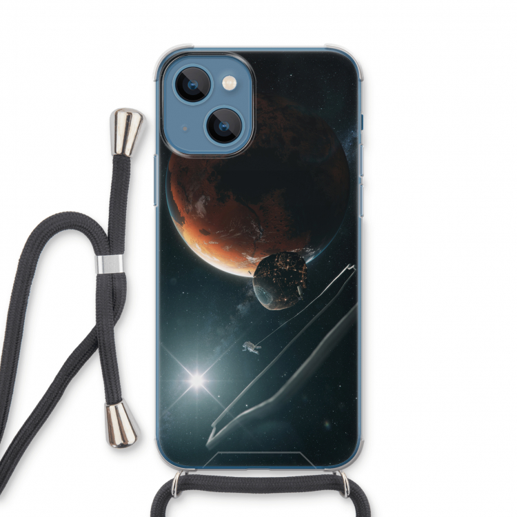 Mars Renaissance: iPhone 13 Transparant Hoesje met koord