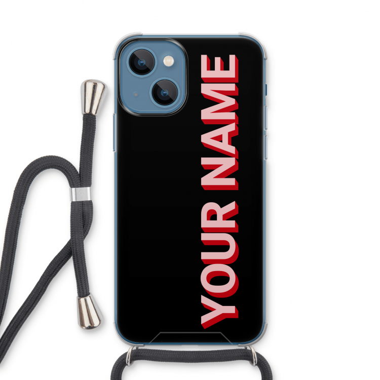 Namecase: iPhone 13 Transparant Hoesje met koord