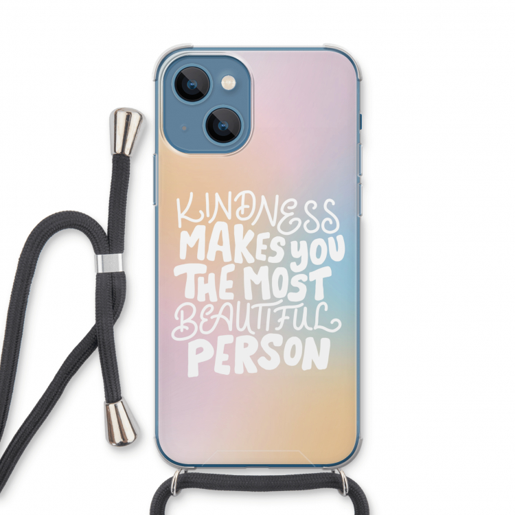 The prettiest: iPhone 13 Transparant Hoesje met koord