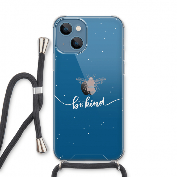 Be(e) kind: iPhone 13 Transparant Hoesje met koord
