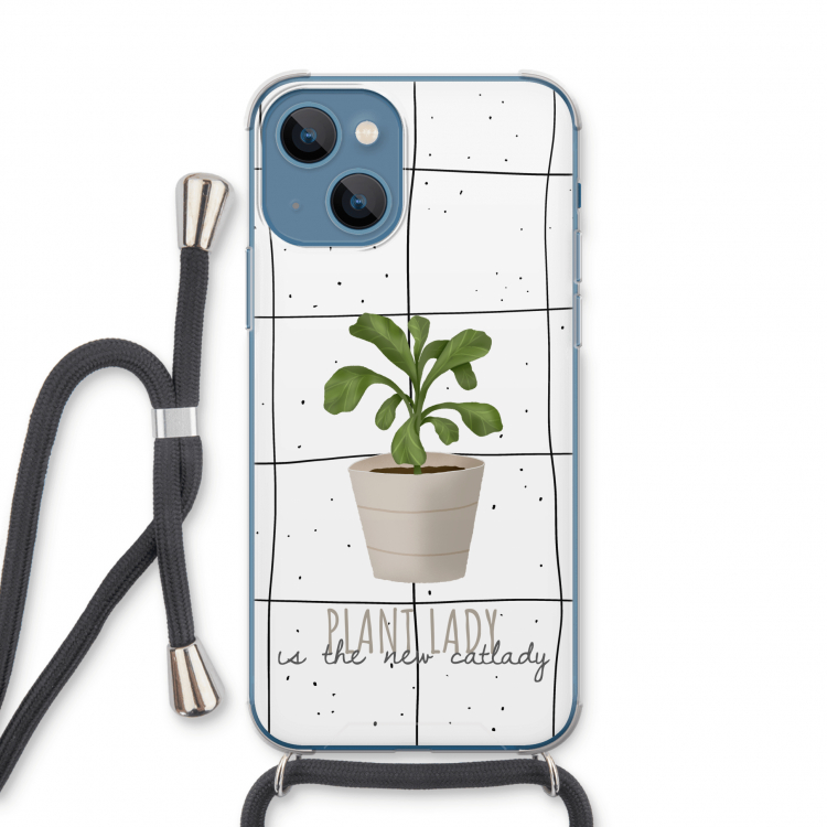 Kamerplant op vensterruit: iPhone 13 Transparant Hoesje met koord
