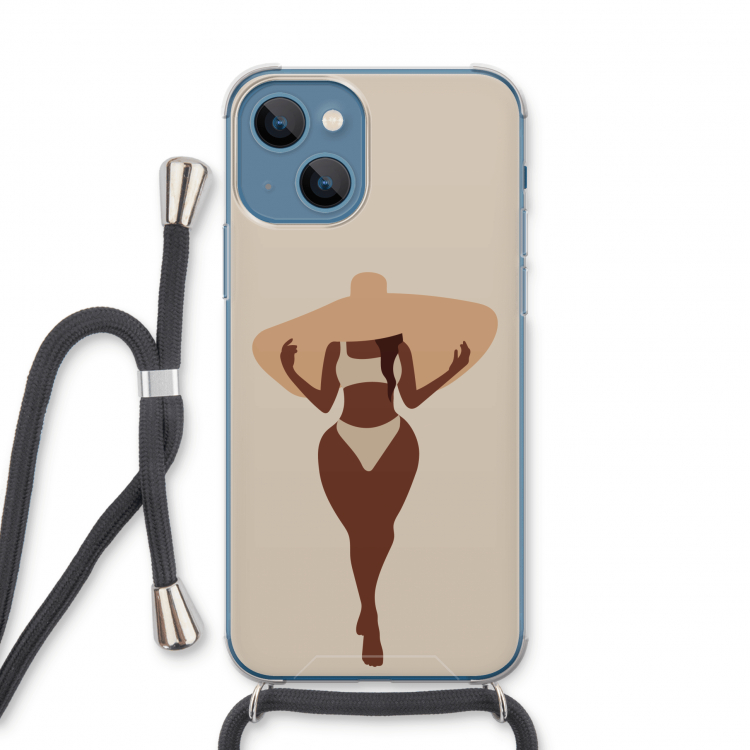 Let's get salty: iPhone 13 Transparant Hoesje met koord