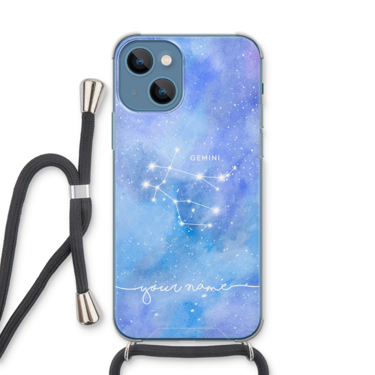 Sterrenbeeld - Licht: iPhone 13 Transparant Hoesje met koord