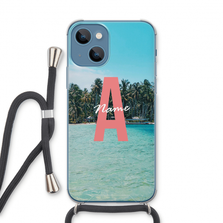 Pacific Dream: iPhone 13 Transparant Hoesje met koord