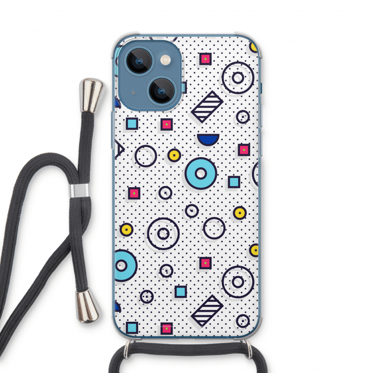 8-bit N°9: iPhone 13 Transparant Hoesje met koord
