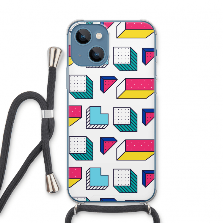 8-bit N°7: iPhone 13 Transparant Hoesje met koord