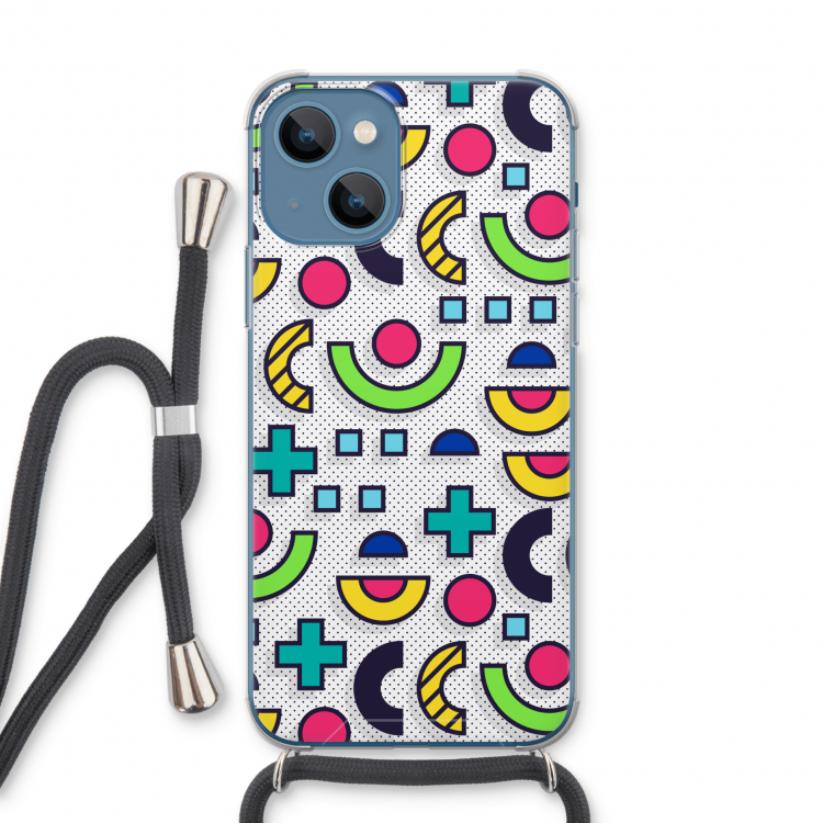 8-bit N°6: iPhone 13 Transparant Hoesje met koord