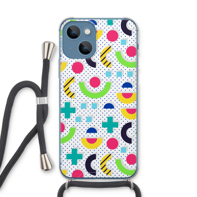 8-bit N°1: iPhone 13 Transparant Hoesje met koord