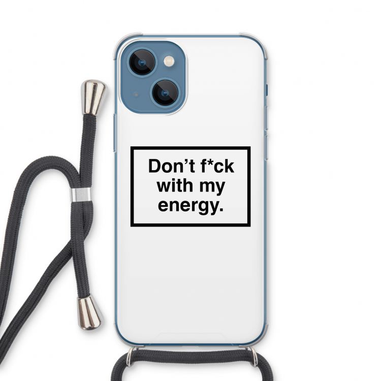 My energy: iPhone 13 Transparant Hoesje met koord