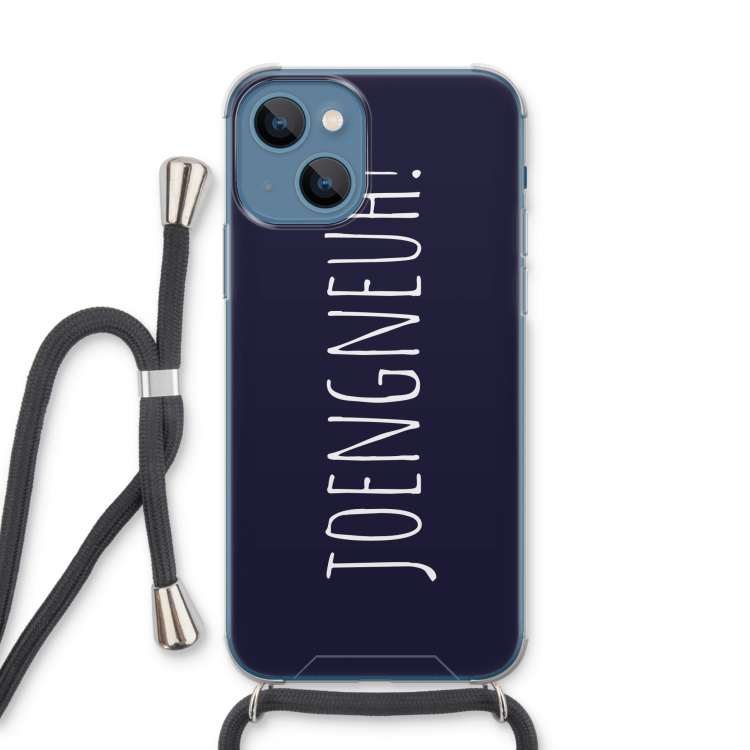 Joengneuh!: iPhone 13 Transparant Hoesje met koord