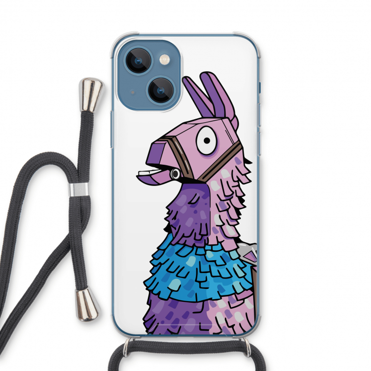 Lama: iPhone 13 Transparant Hoesje met koord