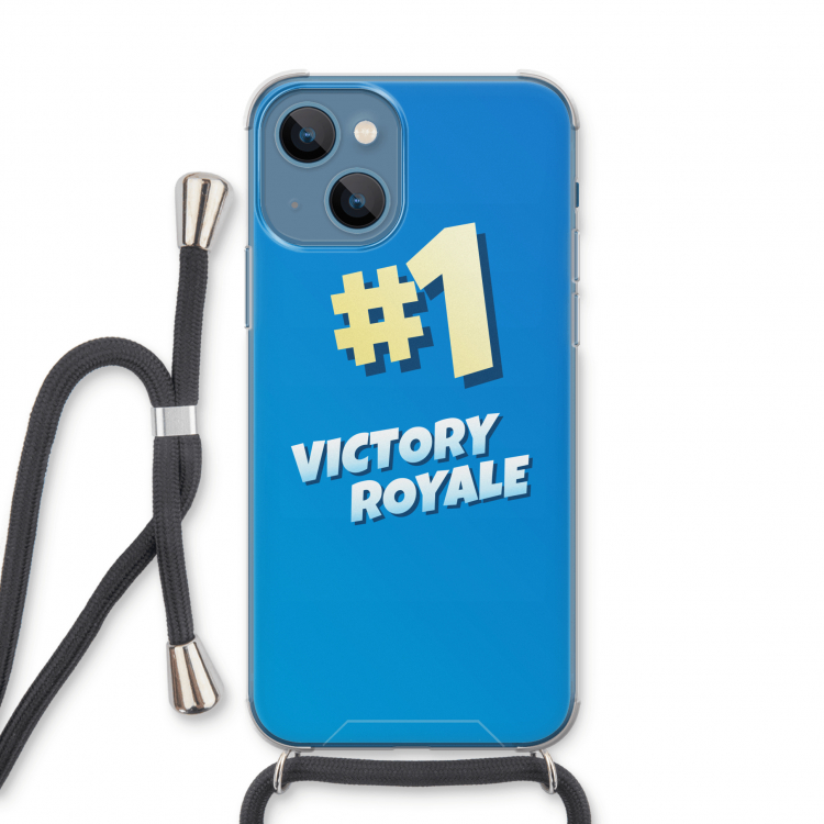 Victory Royale: iPhone 13 Transparant Hoesje met koord