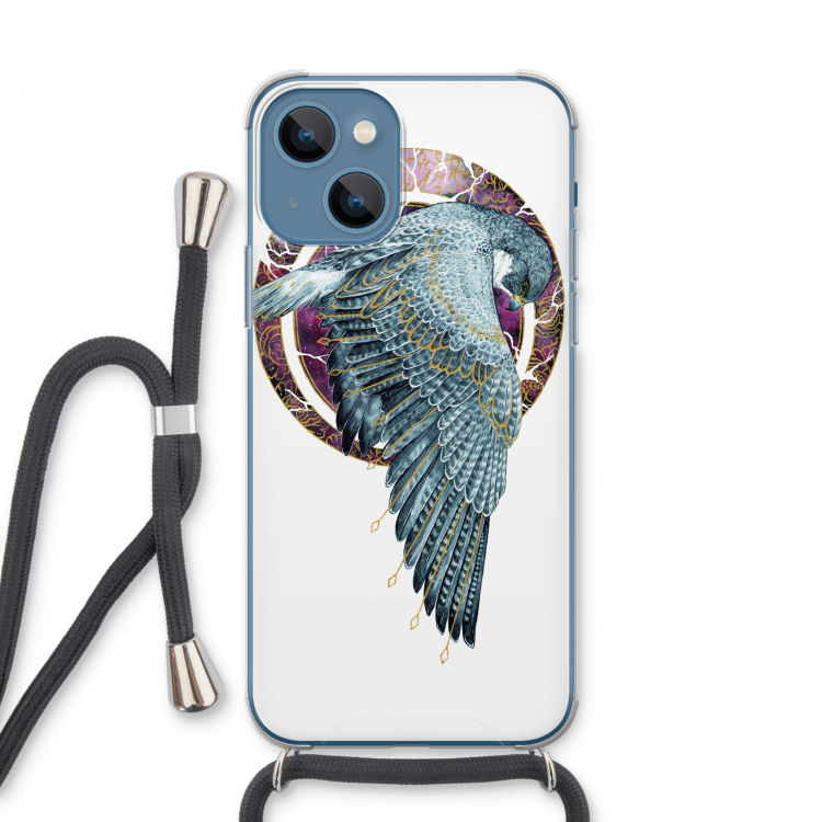 Golden Falcon: iPhone 13 Transparant Hoesje met koord