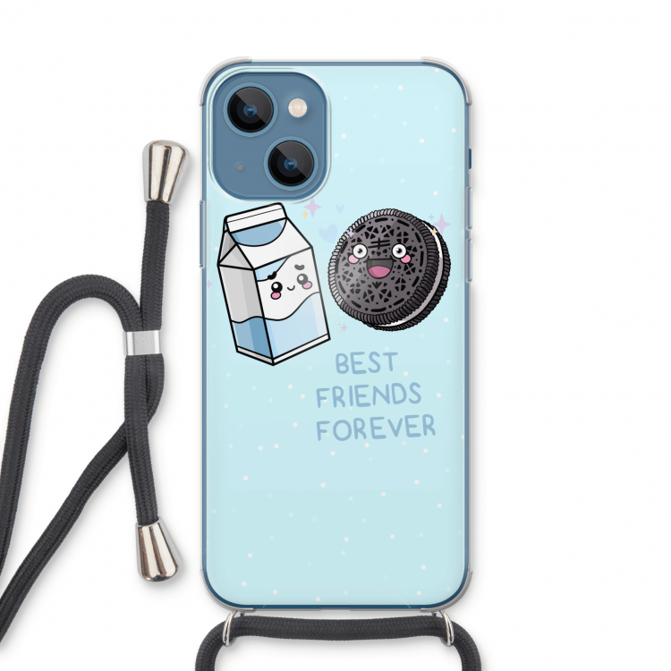 Best Friend Forever: iPhone 13 Transparant Hoesje met koord