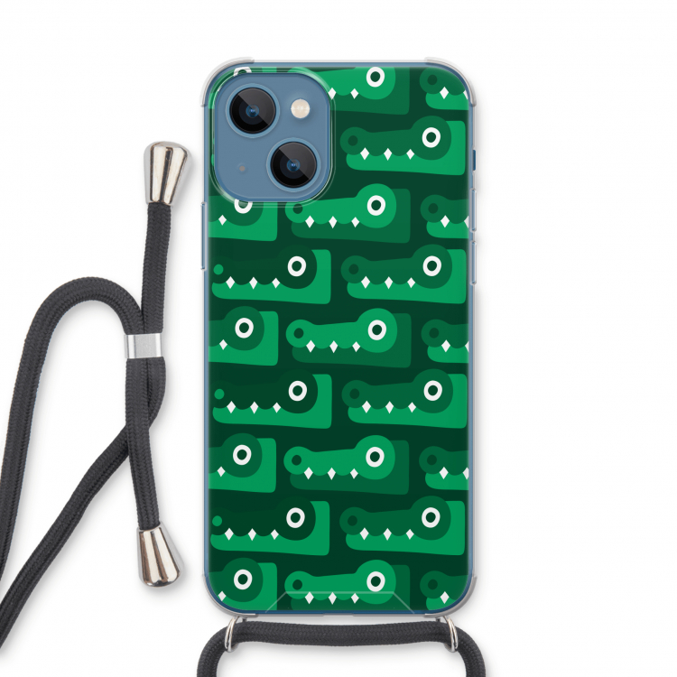 Crocs: iPhone 13 Transparant Hoesje met koord