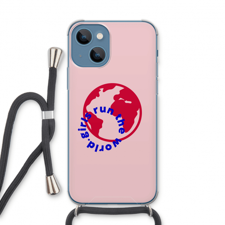 Run The World: iPhone 13 Transparant Hoesje met koord