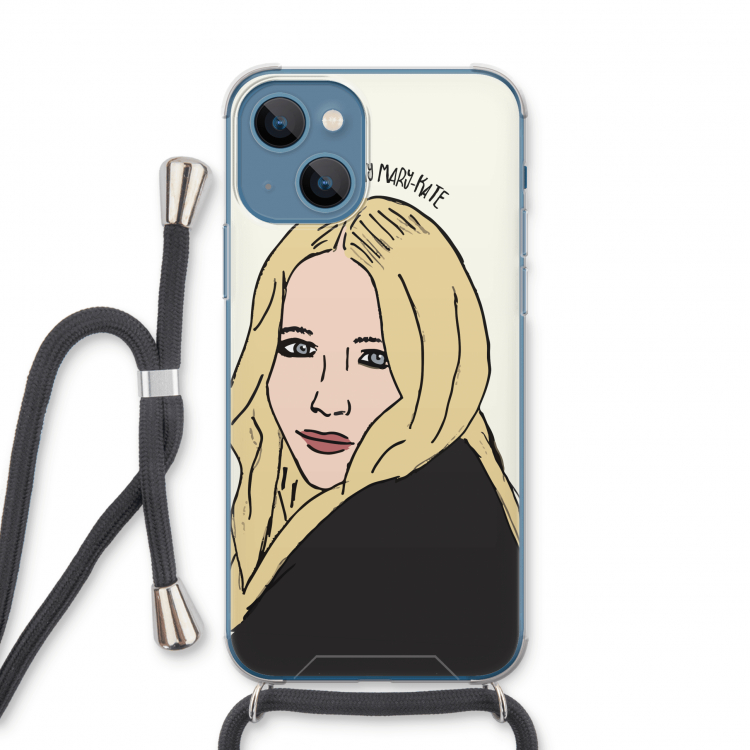 Mary Kate: iPhone 13 Transparant Hoesje met koord