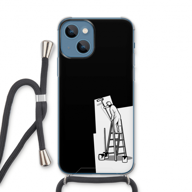 Musketon Painter: iPhone 13 Transparant Hoesje met koord