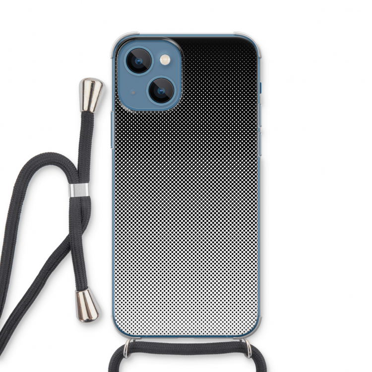 Musketon Halftone: iPhone 13 Transparant Hoesje met koord