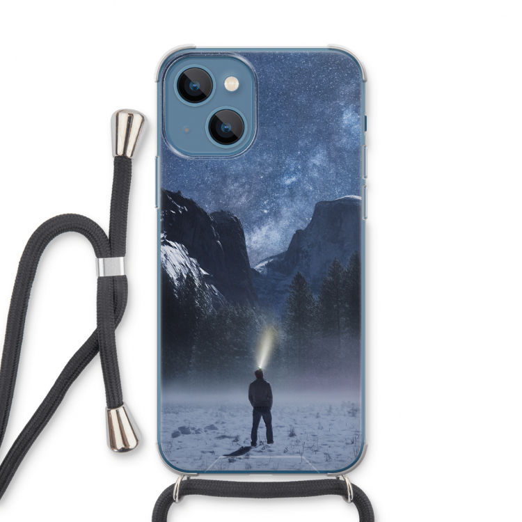 Wanderlust: iPhone 13 Transparant Hoesje met koord