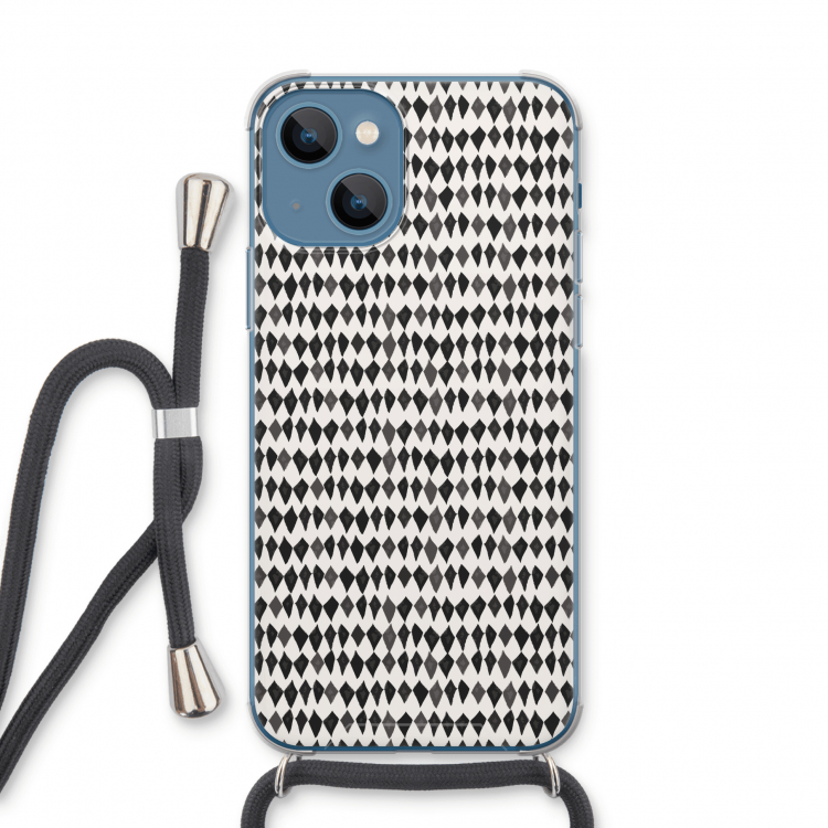 Crazy shapes: iPhone 13 Transparant Hoesje met koord
