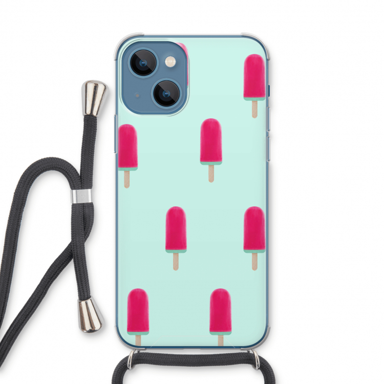 Waterijsje: iPhone 13 Transparant Hoesje met koord