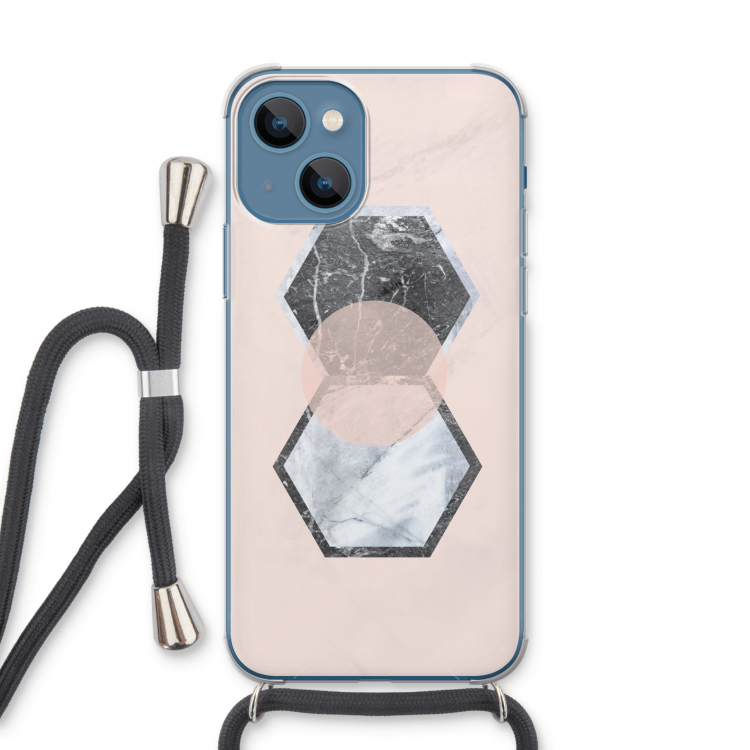 Creatieve toets: iPhone 13 Transparant Hoesje met koord