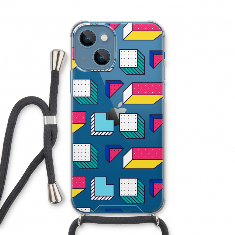 8-bit N°7: iPhone 13 Transparant Hoesje met koord