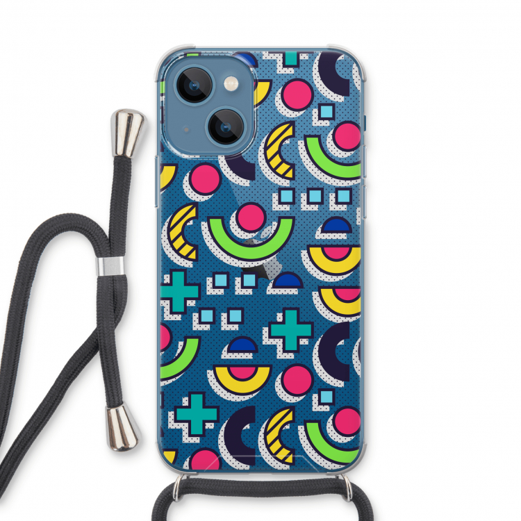 8-bit N°6: iPhone 13 Transparant Hoesje met koord