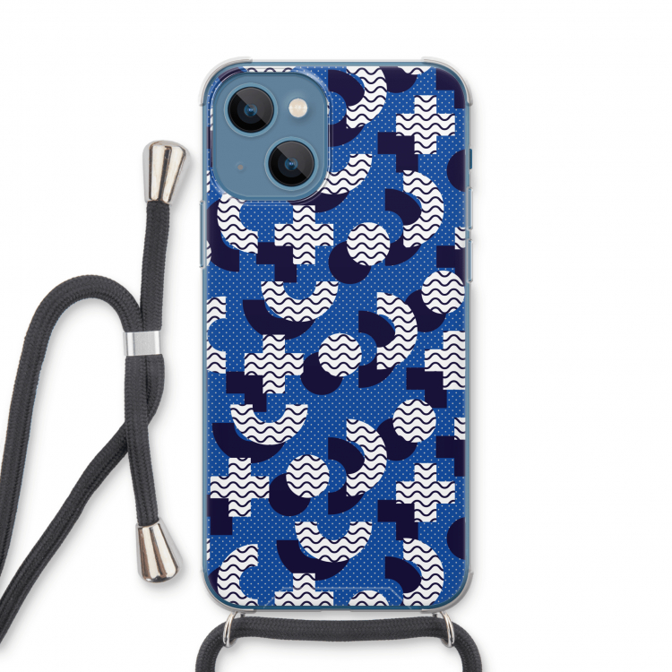 8-bit N°5: iPhone 13 Transparant Hoesje met koord
