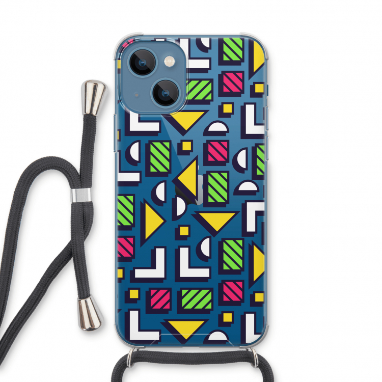 8-bit N°4: iPhone 13 Transparant Hoesje met koord