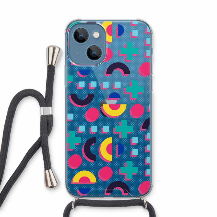 8-bit N°2: iPhone 13 Transparant Hoesje met koord