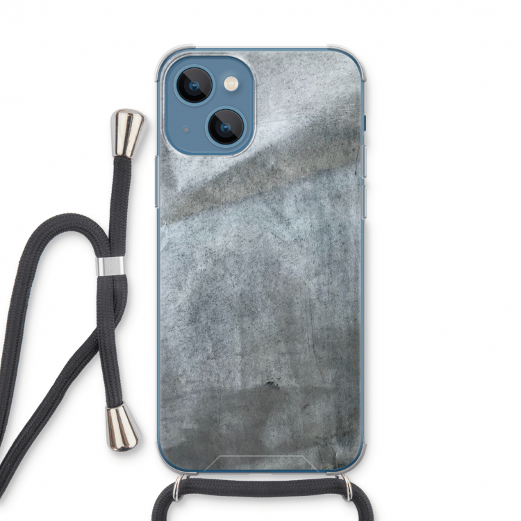 Grey Stone: iPhone 13 Transparant Hoesje met koord