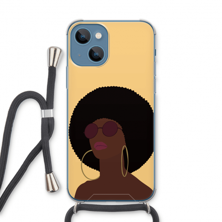 Golden hour: iPhone 13 Transparant Hoesje met koord