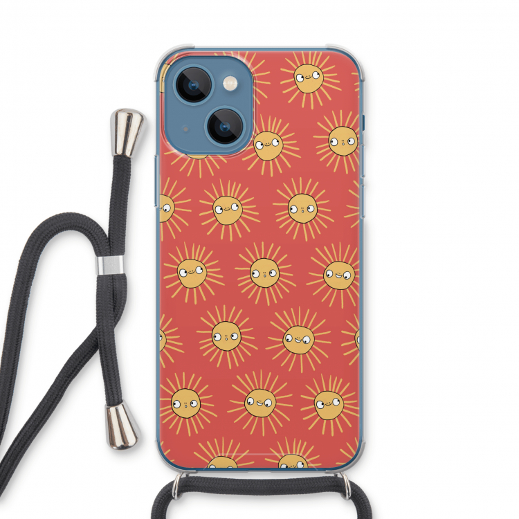 Zon: iPhone 13 Transparant Hoesje met koord