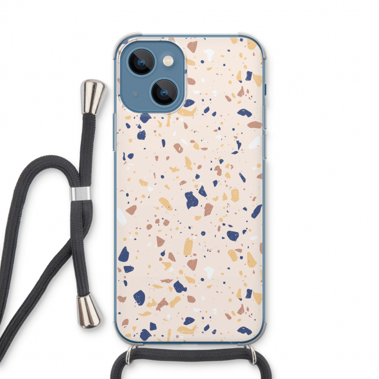 Terrazzo N°23: iPhone 13 Transparant Hoesje met koord