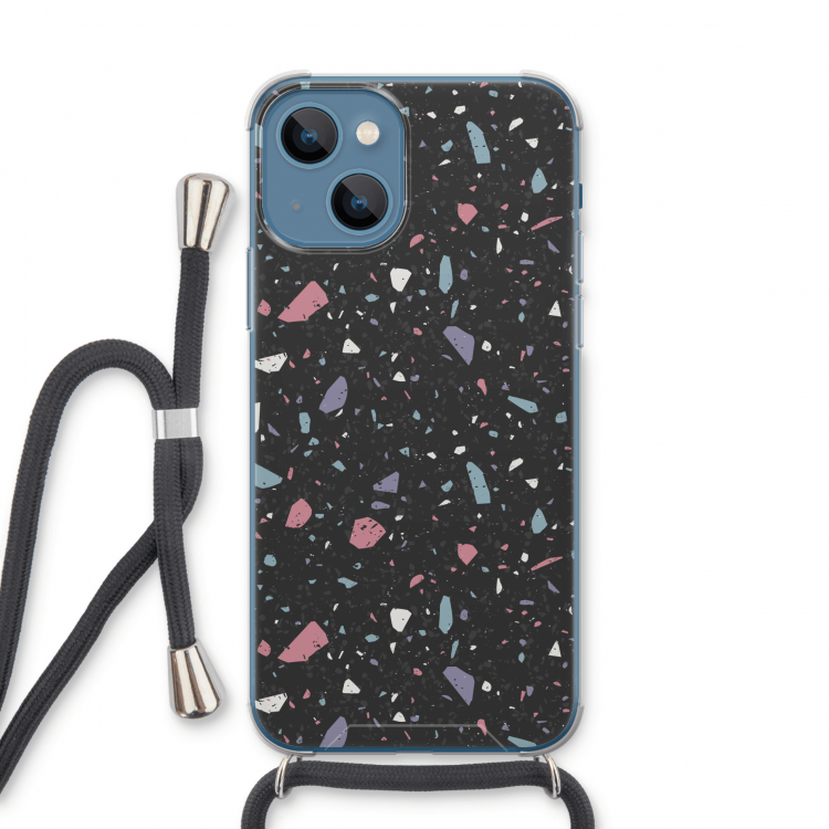 Terrazzo N°16: iPhone 13 Transparant Hoesje met koord