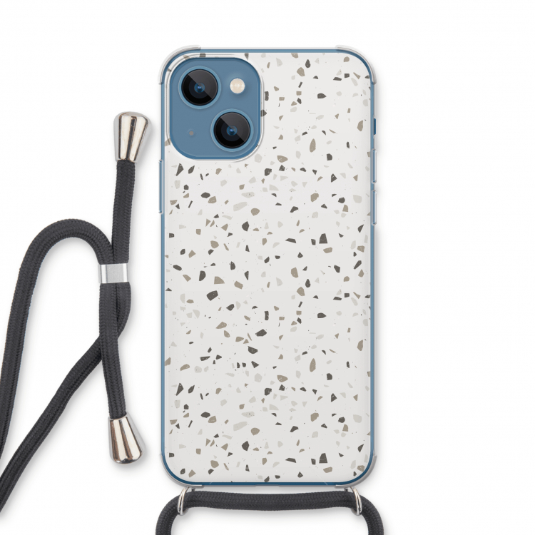 Terrazzo N°14: iPhone 13 Transparant Hoesje met koord