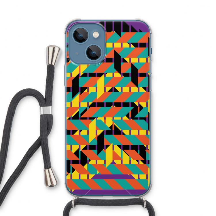 Skew Bee 2: iPhone 13 Transparant Hoesje met koord