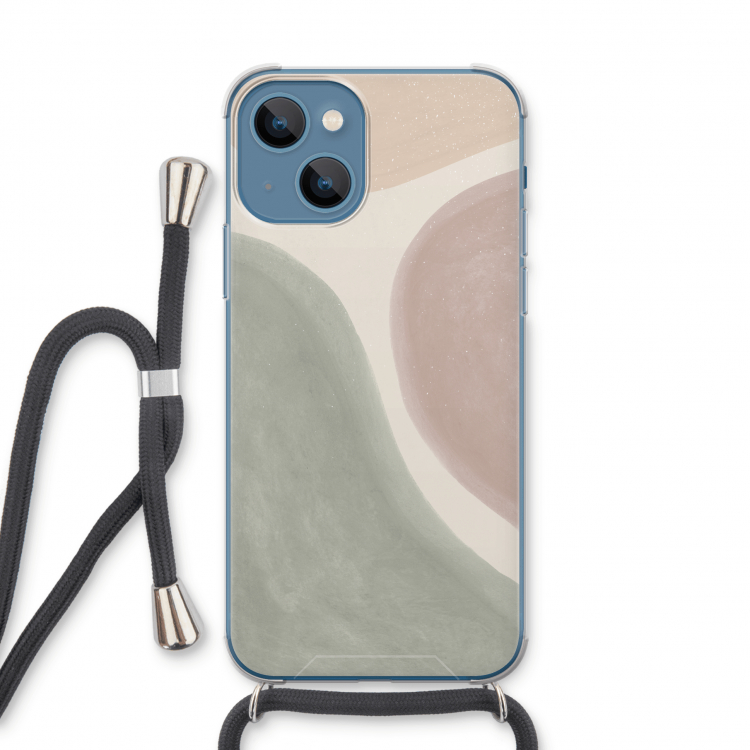 Geo #6: iPhone 13 Transparant Hoesje met koord