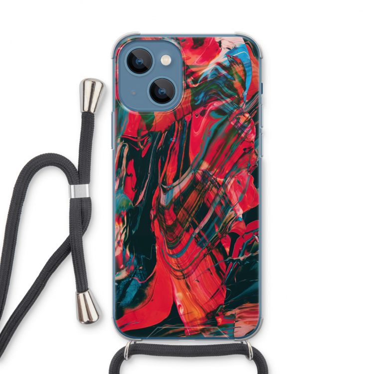 Endless Descent: iPhone 13 Transparant Hoesje met koord