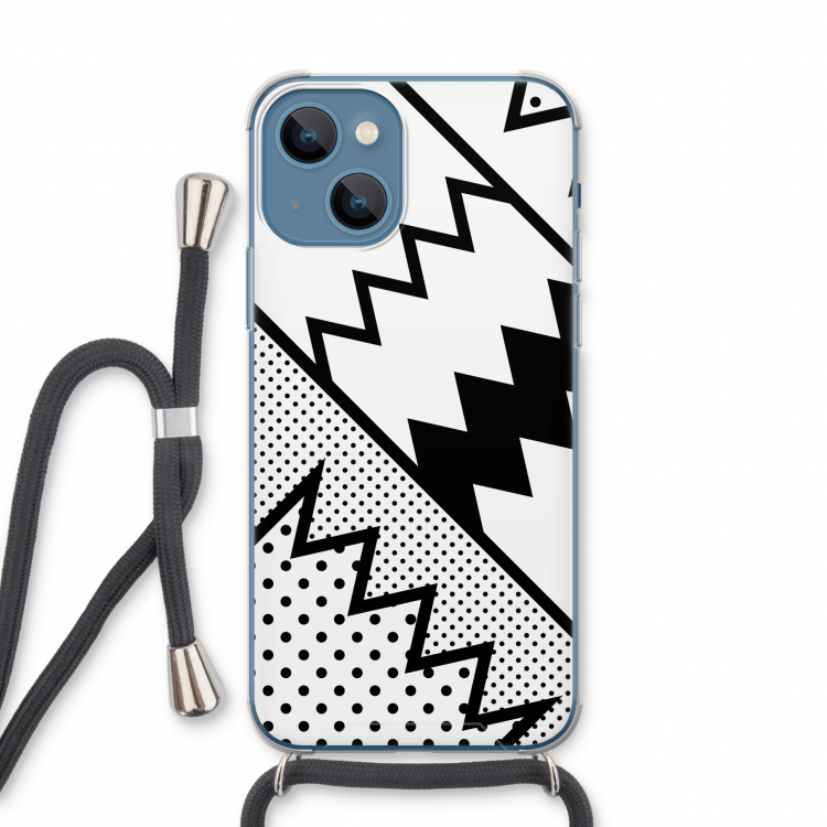 Pop Art #5: iPhone 13 Transparant Hoesje met koord